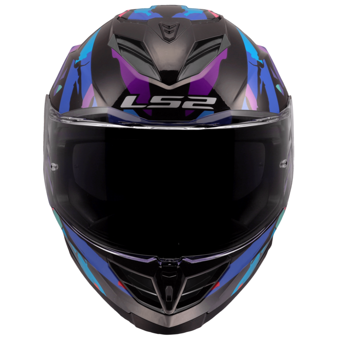 LS2 LS2 FF818 STORM III KAOS Zwart / Paars / Blauw