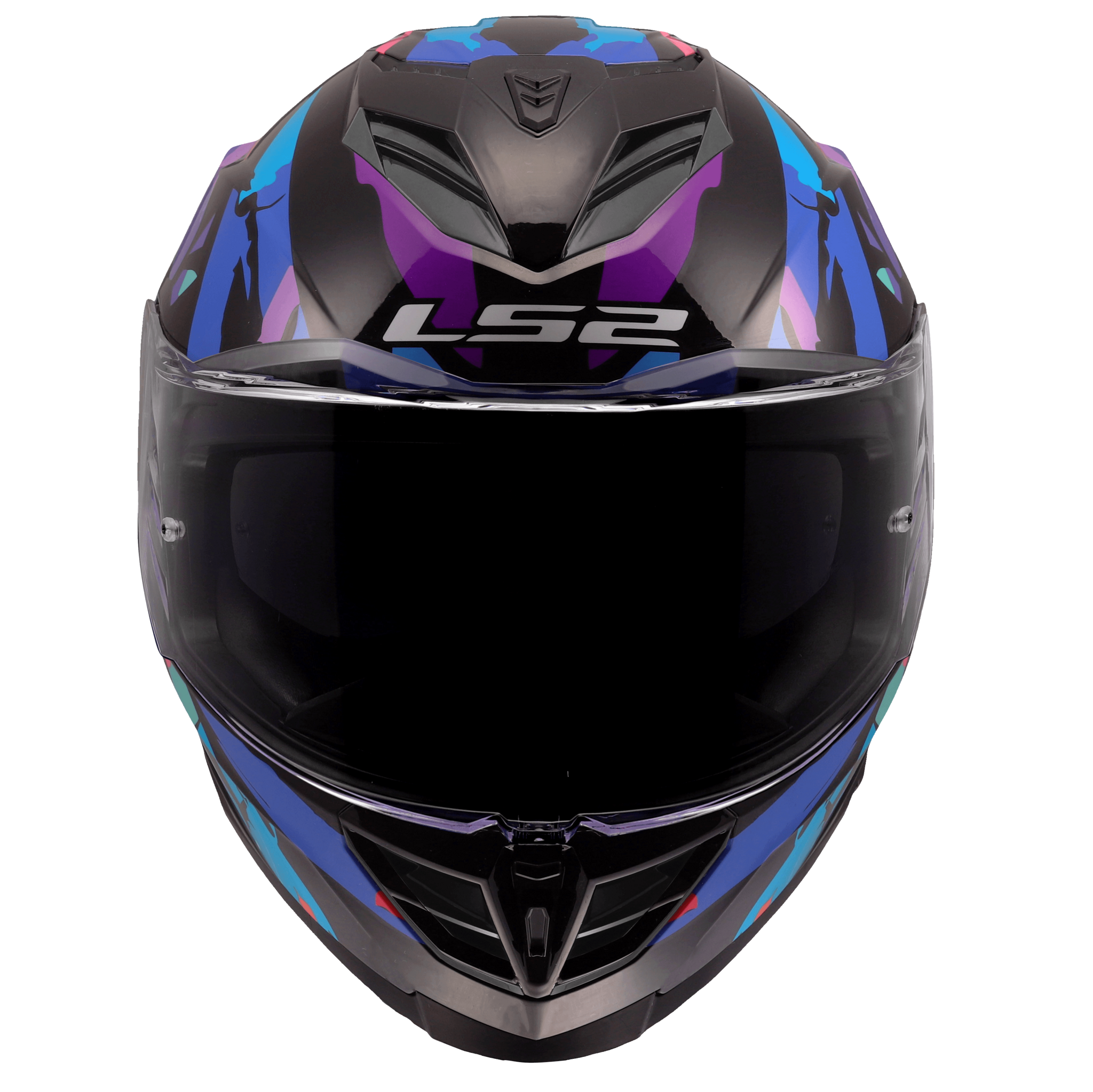 LS2 LS2 FF818 STORM III KAOS Zwart / Paars / Blauw
