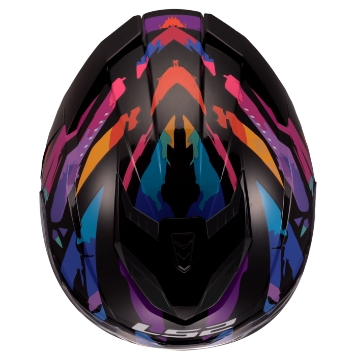 LS2 LS2 FF818 STORM III KAOS Zwart / Paars / Blauw