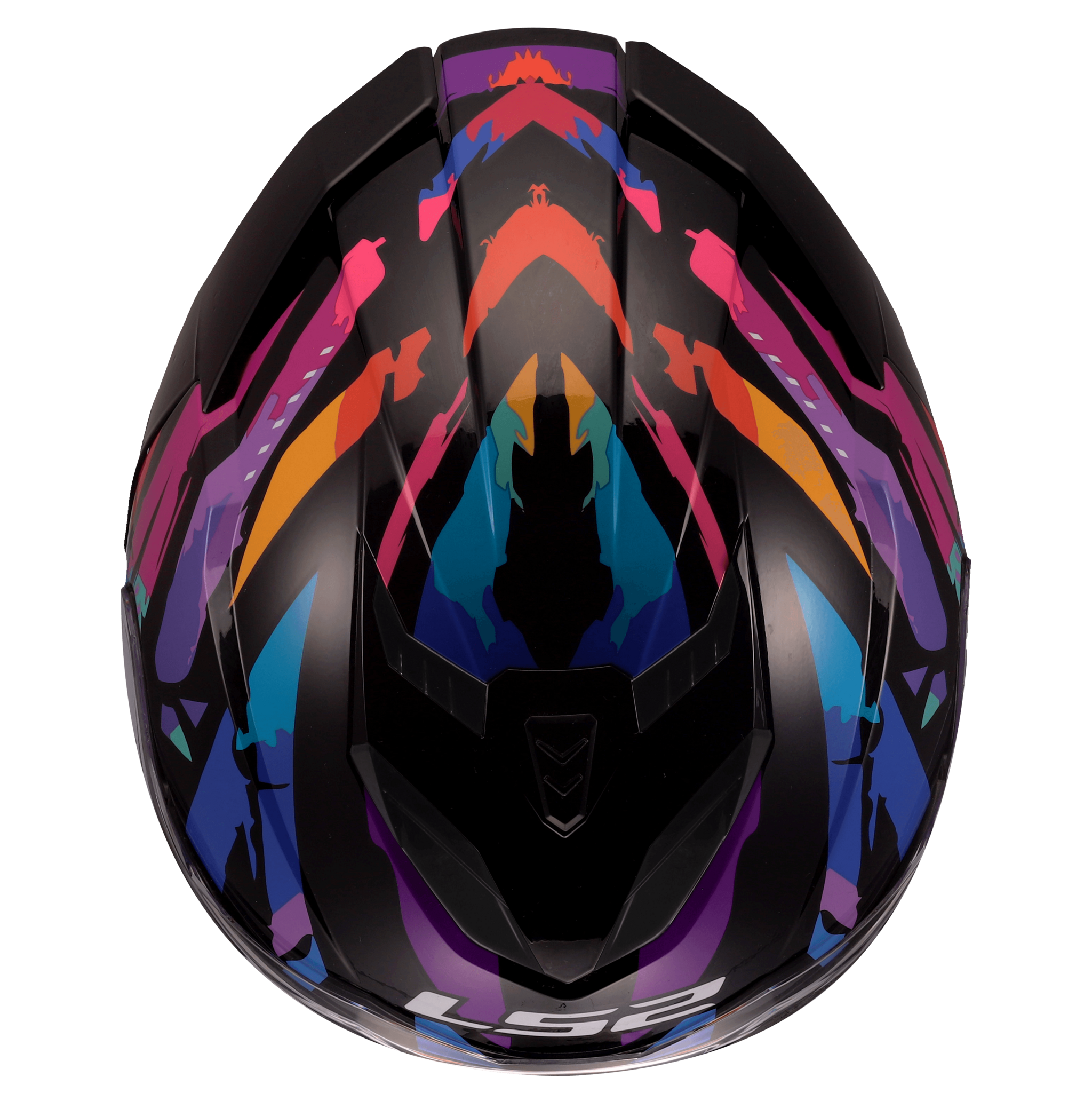 LS2 LS2 FF818 STORM III KAOS Zwart / Paars / Blauw