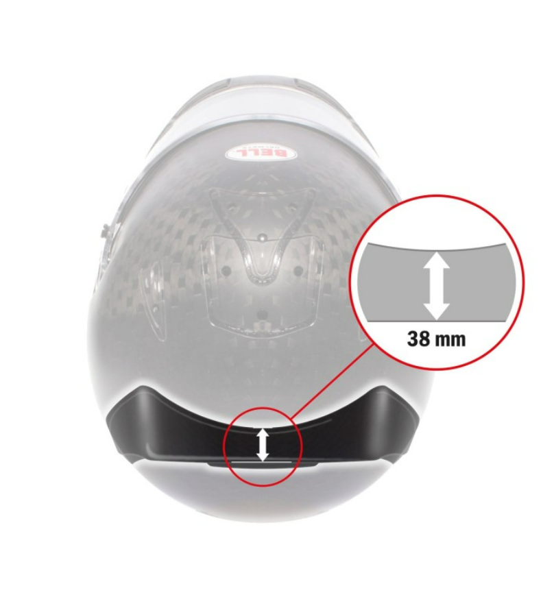Bell Bell KC7 CMR top spoiler transparant - Kleine versie