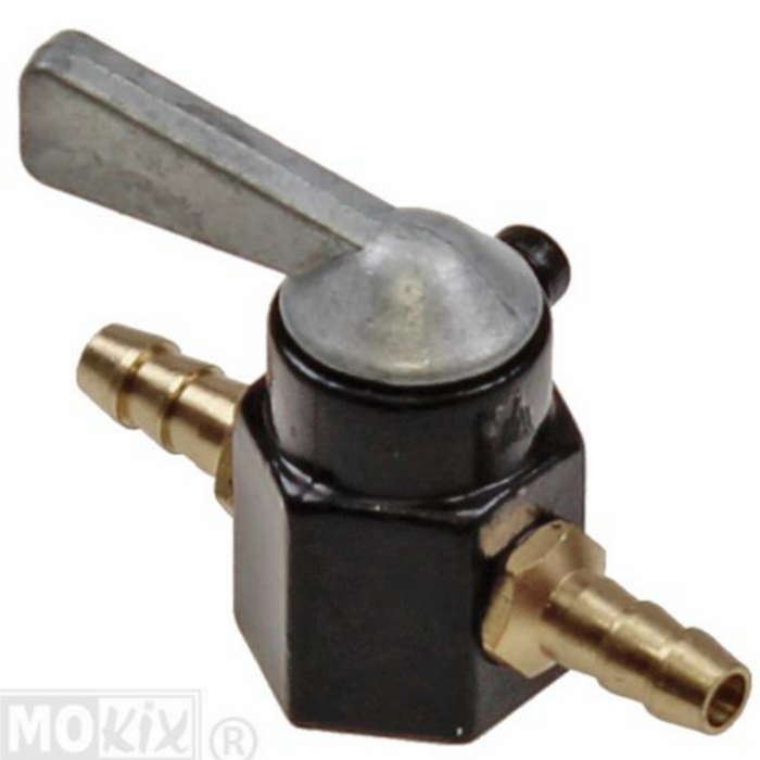 Benzine kraan tussen slang 6MM