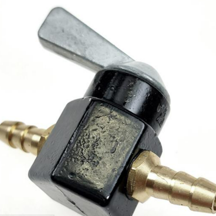 Benzine kraan tussen slang 6MM