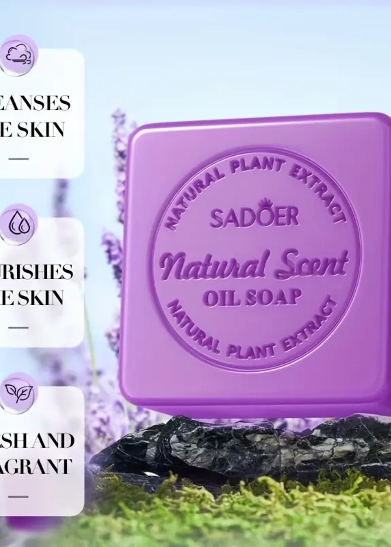 Handgemaakte Lavendelzeep