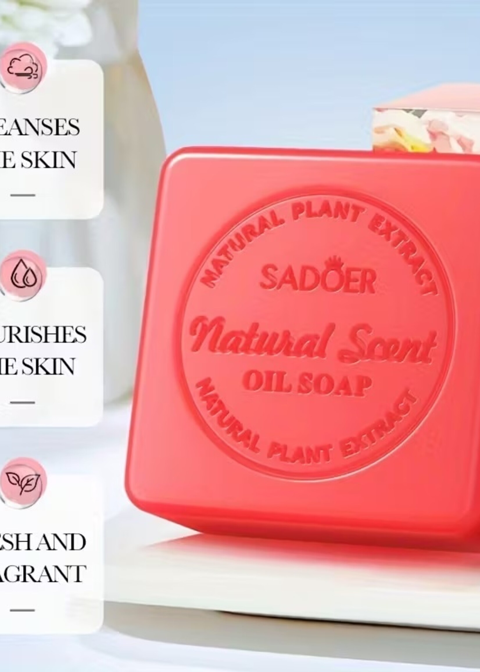 Handgemaakte Rozenolie Zeep