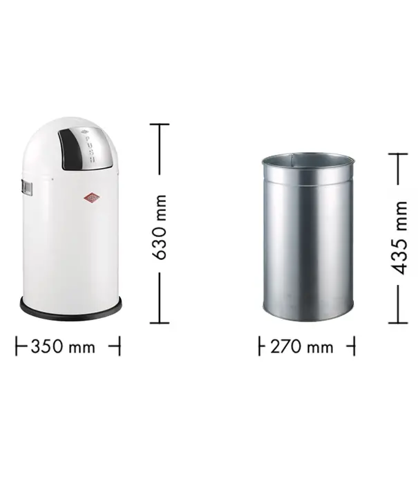 Wesco Wesco Pushboy Junior - 22 litres - Jaune citron