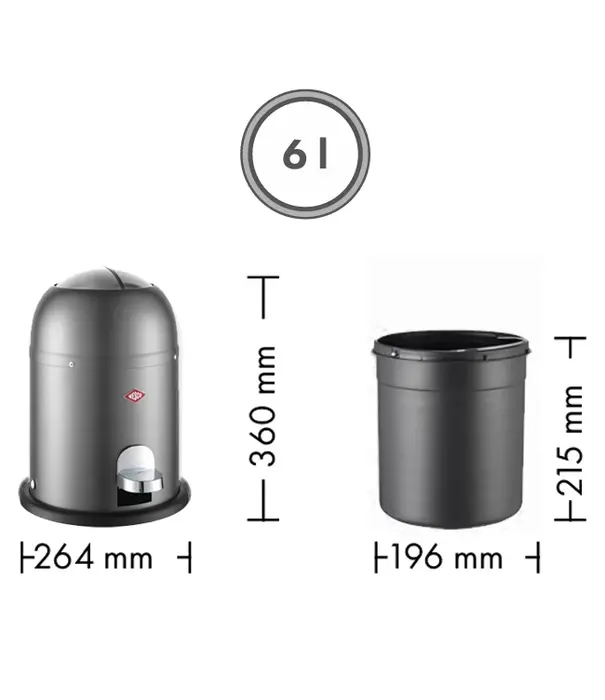 Wesco Wesco Mini master 6L - Blanc