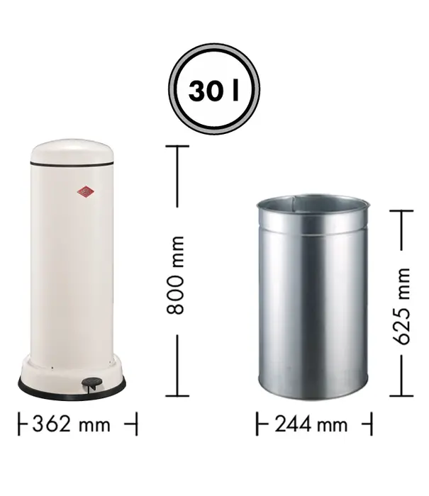 Wesco WESCO Big Baseboy 30L - Blanc