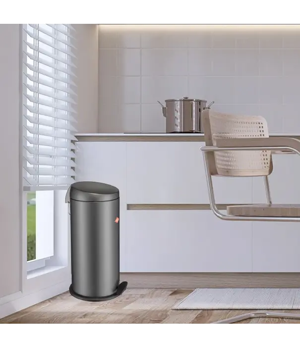 Wesco WESCO Capboy Maxi Poubelle à pédale 22 litres - Graphite mat