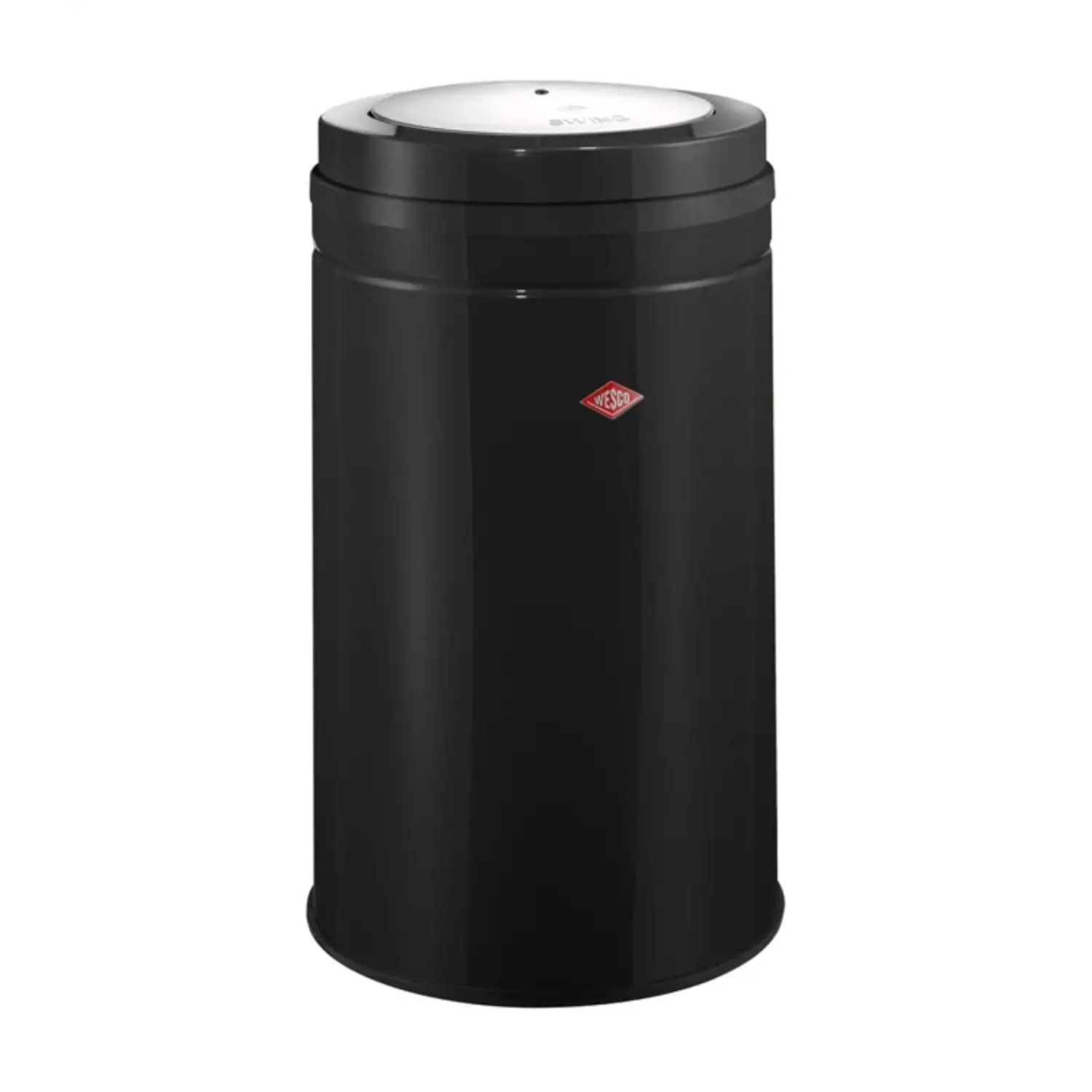 Poubelle Wesco Big Swing Lid - Couvercle Basculant Rouge - Acier 76 Cm