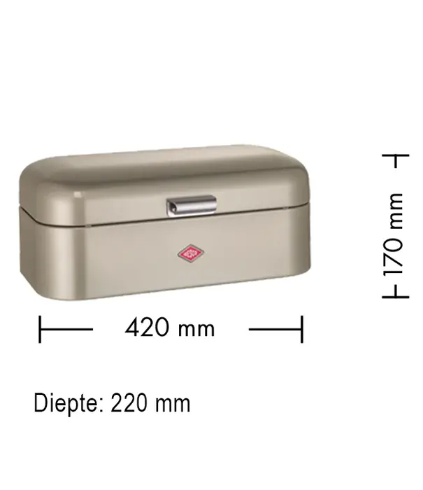 Wesco WESCO Corbeille à pain Grandy - Blanc mat