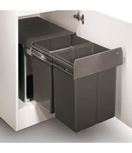 Double-Master 40L - Poubelle encastrée extractible