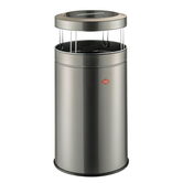 WESCO® Big Ash – Asbak- en Afvalzuil 120L met Bovenzeef en Inwendige Zakbevestiging - Grafiet
