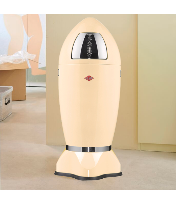 Wesco WESCO® SpaceBoy in Amandel – Raketvormige design vuilbak van 35L