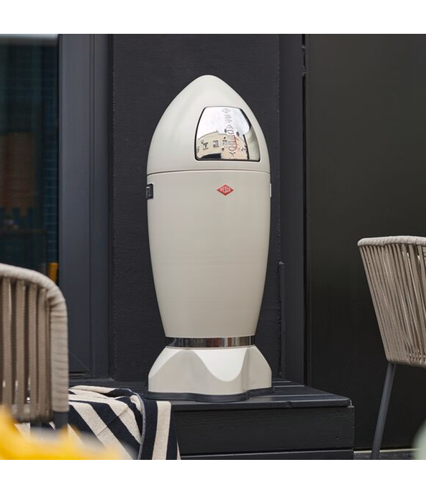 Wesco WESCO® SpaceBoy in wit – Iconische raketvormige vuilbak 35L voor elke ruimte