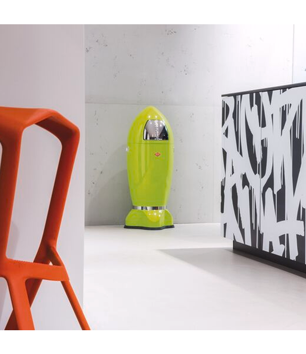 Wesco WESCO® SpaceBoy in limoengroen – Design vuilbak 35L in raketstijl voor een frisse toets