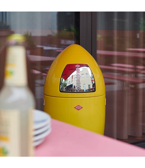 Wesco WESCO® SpaceBoy in Roze – Retro raketvormige vuilbak van 35L