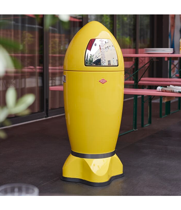 Wesco WESCO® SpaceBoy in Roze – Retro raketvormige vuilbak van 35L