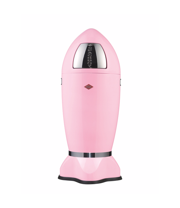 Wesco WESCO® SpaceBoy in Roze – Retro raketvormige vuilbak van 35L