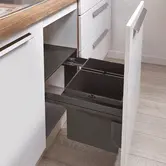 WESCO® Pullboy Soft Comfort® 335 K/500-2 – Système poubelle coulissant avec mécanisme de fermeture douce, 28 litres – Anthracite