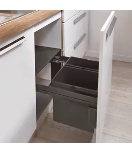 WESCO® Pullboy Soft Comfort® 335 K/500-2, anthracite – Système de collecte des déchets 28 L