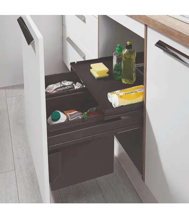 Wesco WESCO® Pullboy Soft Comfort® 360 K/450-2 afvalscheidingssysteem – 22 liter (450 mm kastbreedte, softclose, antraciet)