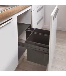 WESCO® Pullboy Soft Comfort 360 K/500-2, anthracite – Système de collecte des déchets 28 litres