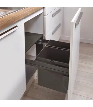 WESCO® Pullboy Soft Comfort 360 K/500-2, anthracite – Système de collecte des déchets 28 litres