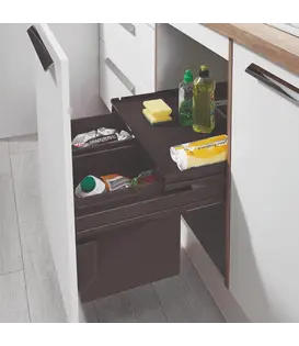 WESCO® Pullboy Soft Comfort 360 K/600-2, anthracite – Système de collecte des déchets 34 litres
