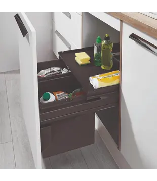 WESCO® Pullboy Soft Comfort 360 K/600-2, antraciet – Afvalsysteem 34 liter