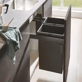 WESCO® Pullboy Soft Comfort® 495 K/600-2 Système de poubelle – 58 litres, système à 2 bacs, fermeture douce, anthracite