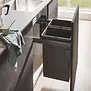 WESCO® Pullboy Soft Comfort® 495 K/600-2 Afvalsysteem – 58 Liter, 2 Baksysteem, Softclose, Antraciet
