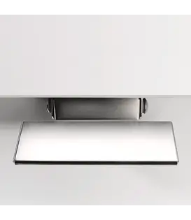 Pédale en acier inoxydable – adaptée aux poubelles avec système coulissant