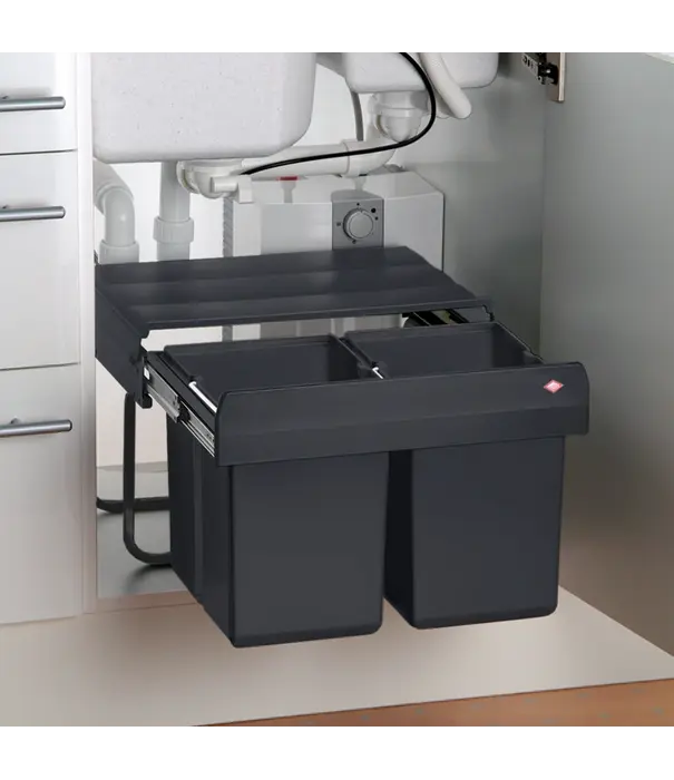 Wesco WESCO  Double-Shorty 345 K/500-2 inbouwvuilbak - Antraciet