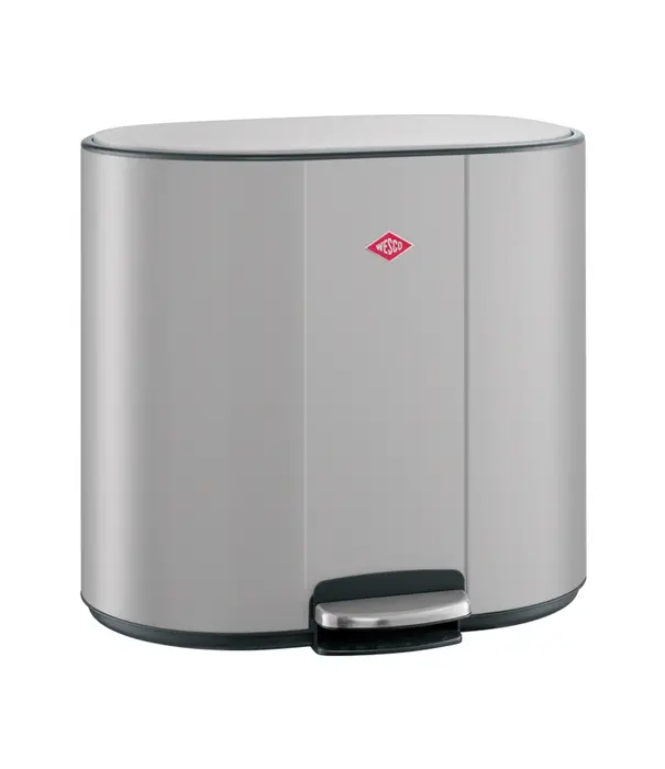 Wesco WESCO® Multi Collector® 2 cool grey mat – design pedaalemmer met 2x25L binnenemmers voor afvalscheiding en opbergen