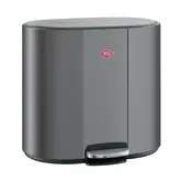 WESCO® Multi Collector® 2 graphite mat – poubelle design à pédale avec 2 bacs intérieurs de 25 litres pour le tri des déchets et un espace de rangement supplémentaire