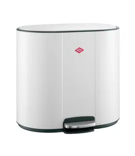 WESCO Multi Collector 2 Mat blanc – Poubelle à pédale 2x25L