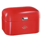 WESCO Single Grandy® broodtrommel Rood orange SE – compacte broodbox voor kleine keukens met ventilatiegaten
