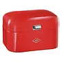 WESCO Single Grandy® broodtrommel Rood orange SE – compacte broodbox voor kleine keukens met ventilatiegaten