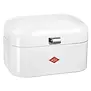 Boîte à pain WESCO Single Grandy® blanche – boîte à pain compacte pour petites cuisines avec trous d'aération