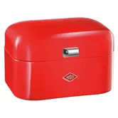WESCO Single Grandy® broodtrommel rood – compacte retro broodbox met ventilatiegaten