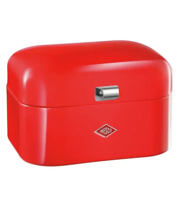 Wesco WESCO Single Grandy® boîte à pain rouge – boîte à pain rétro compacte avec trous d'aération
