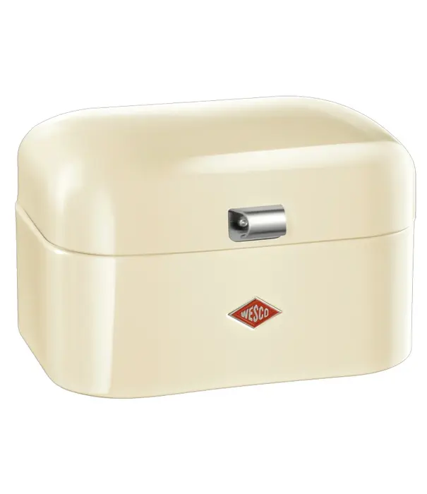 Wesco WESCO Single Grandy® broodtrommel Amandel – compacte retro broodbox met ventilatiegaten