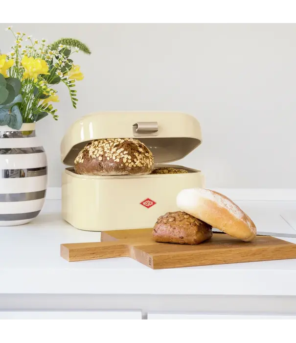Wesco WESCO Single Grandy® broodtrommel Munt – compacte retro broodbox met ventilatiegaten
