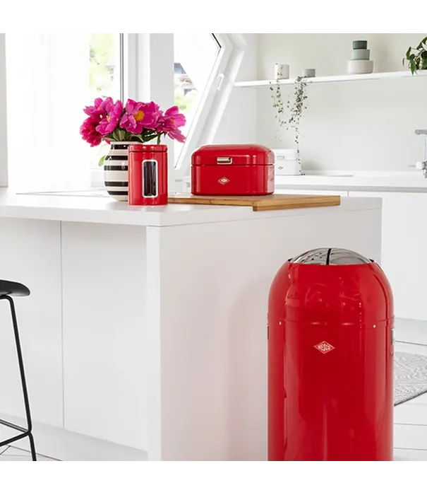 Wesco WESCO Single Grandy® broodtrommel Cool grijs – compacte retro broodbox met ventilatiegaten