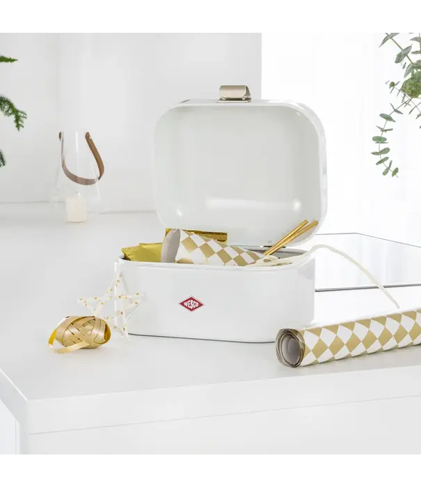 Wesco WESCO Single Grandy® broodtrommel Cool grijs – compacte retro broodbox met ventilatiegaten