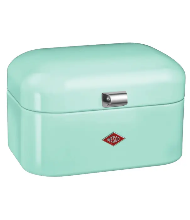 Wesco WESCO Single Grandy® broodtrommel Munt – compacte retro broodbox met ventilatiegaten