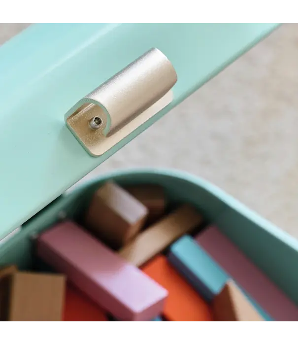 Wesco Boîte à pain WESCO Single Grandy® Menthe – boîte à pain rétro compacte avec trous d'aération