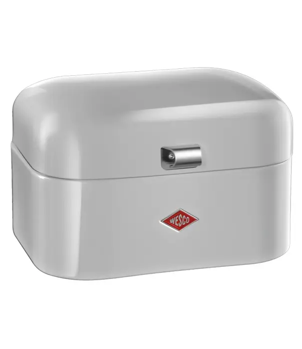 Wesco Boîte à pain WESCO Single Grandy® gris cool – boîte à pain rétro compacte avec trous d'aération