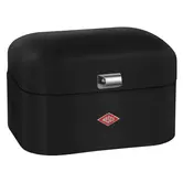 Boîte à pain WESCO Single Grandy® Noir mat – boîte à pain rétro compacte avec trous d'aération - Copie - Copie - Copie - Copie - Copie - Copie
